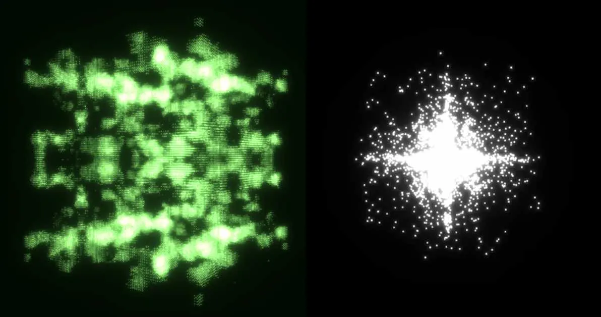 Using Perlin noise to create point cloud clusters