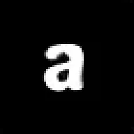 Interpolated glyph shapes: a looping animation of a single white letterform on black, softening and re-forming as it passes through shapes between one typeface and another